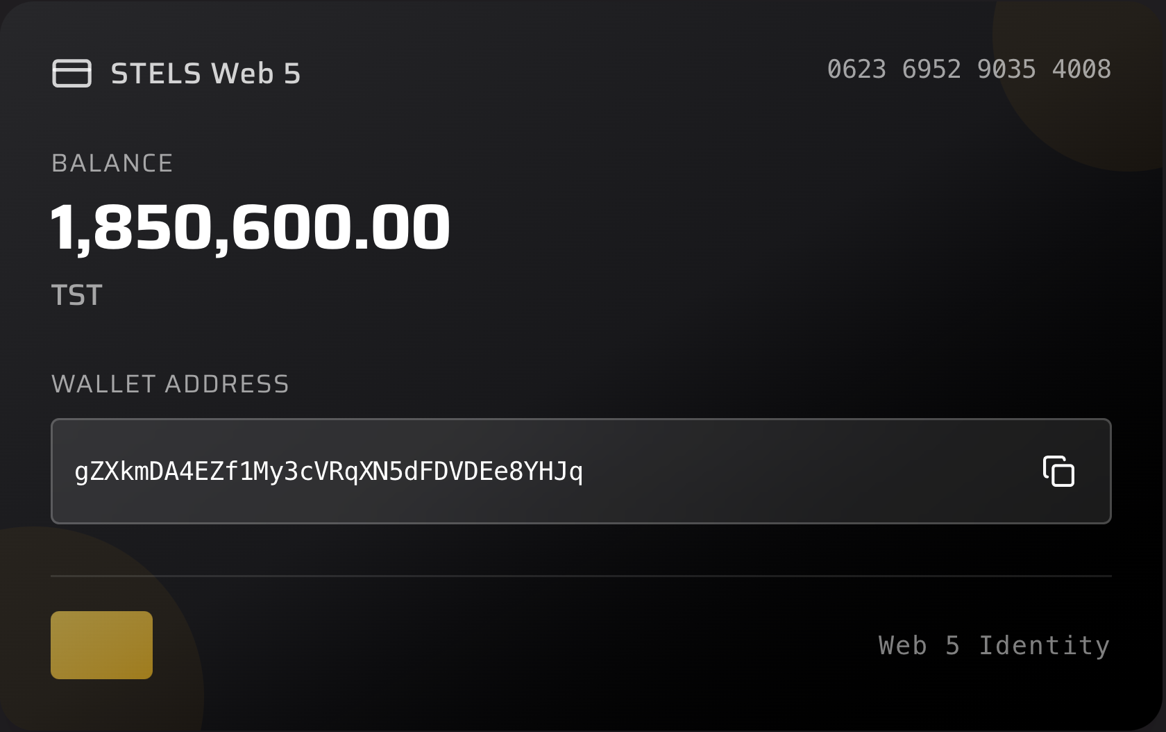 STELS Web 5 Decentralized Identity - Personal Processing