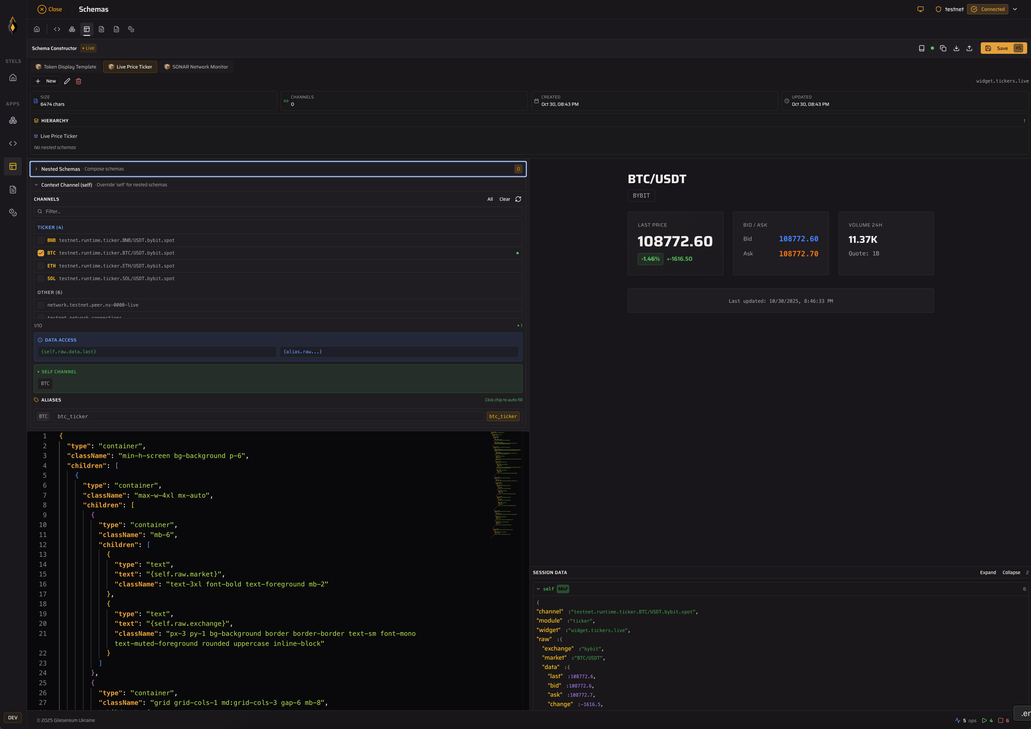 STELS Schema Constructor - Generative UI Innovation